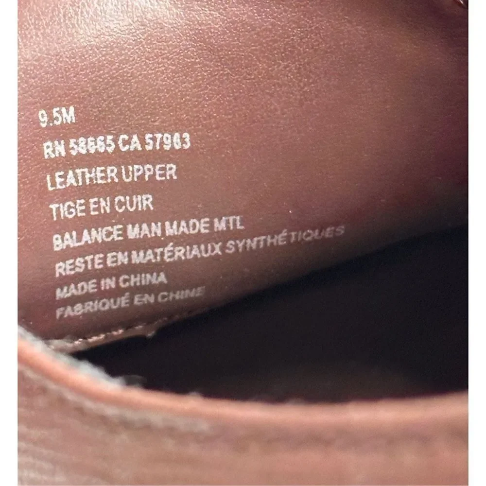 BP Derby Shoes Mens Size 9.5 Brown‎ Textured Leather Plain Toe Shoes NEW